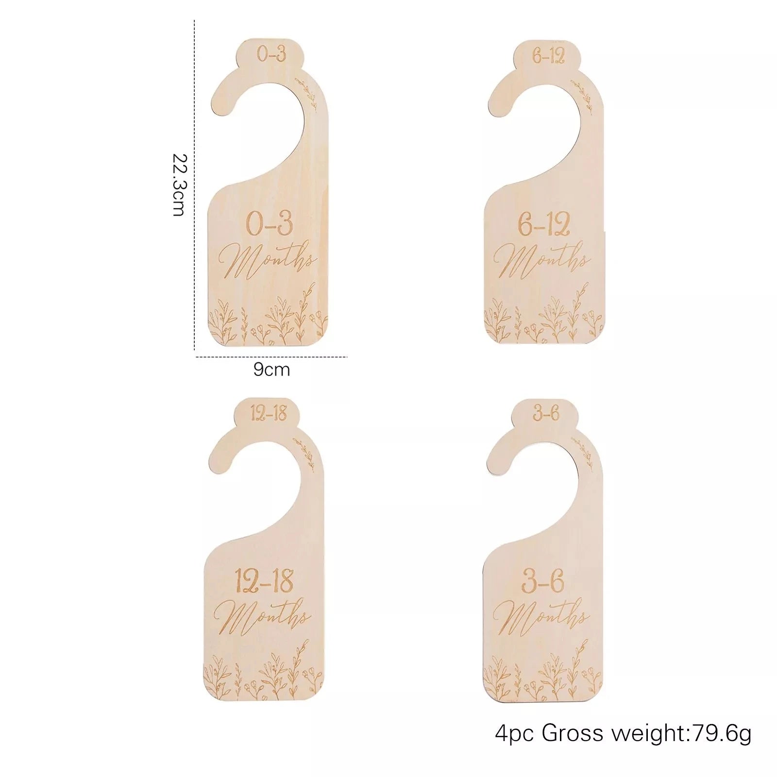 11-Piece Wooden Baby Closet Dividers - Milestone Organizers for Newborn Memories and Photos - Best in uk