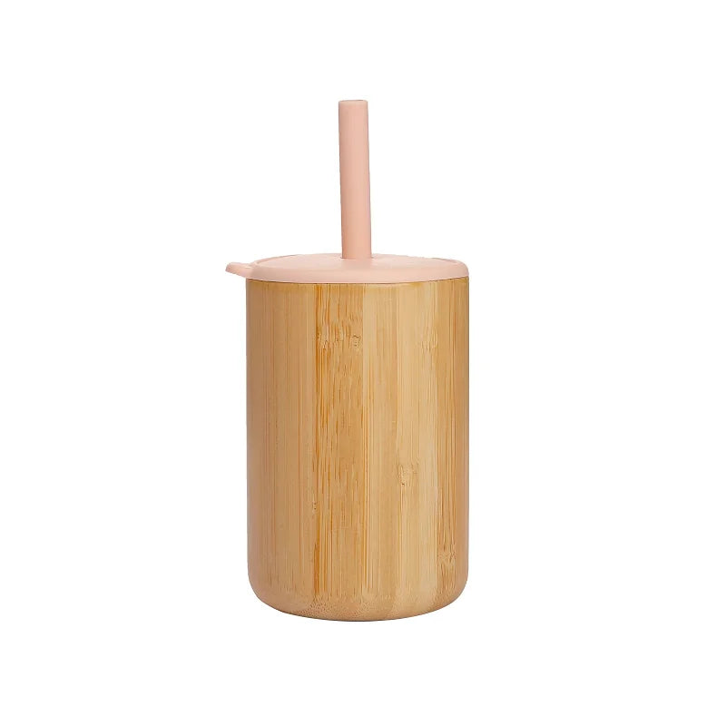 Bamboo Sippy Cup with removeable food grade silicone straw - Best in uk