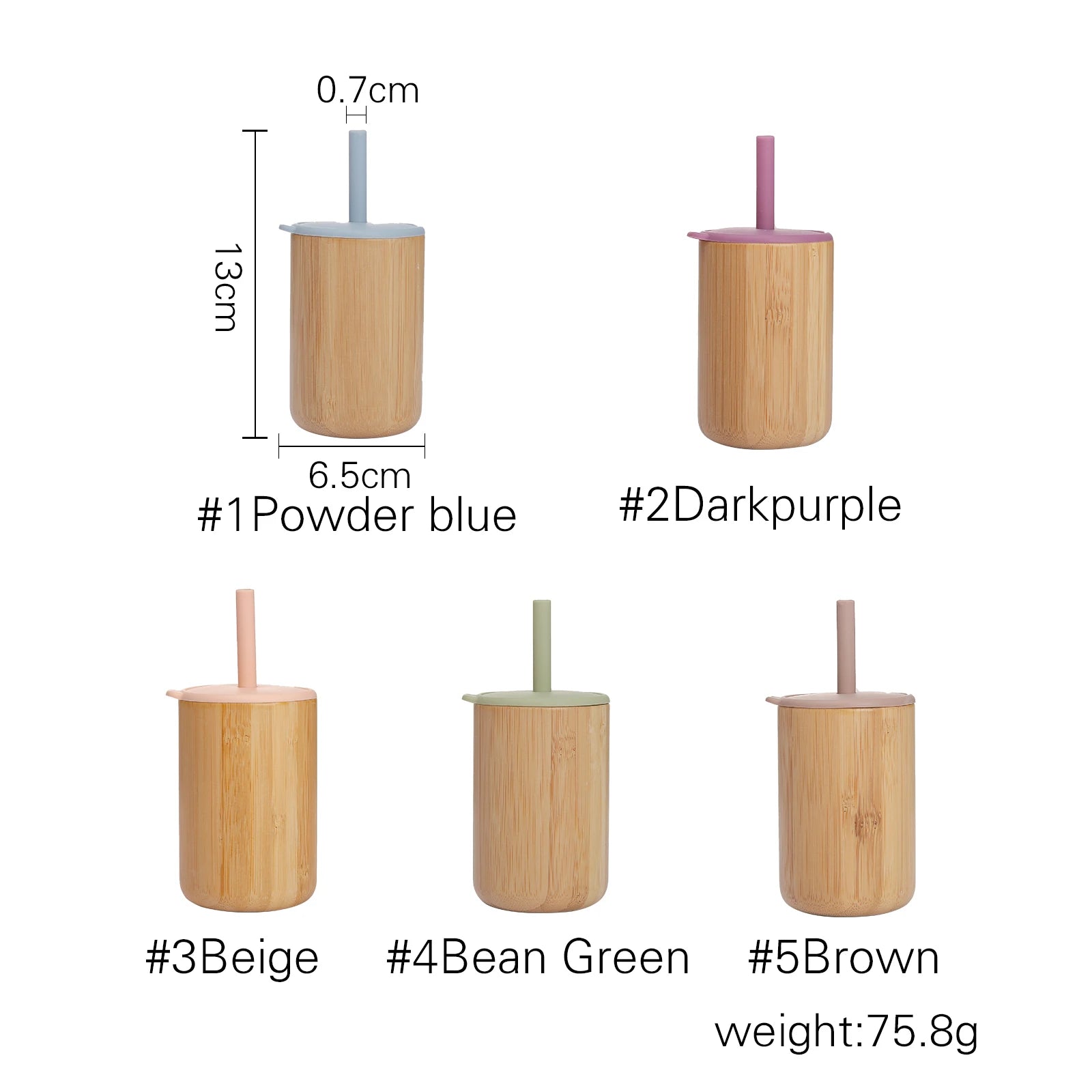 Bamboo Sippy Cup with removeable food grade silicone straw - Best in uk