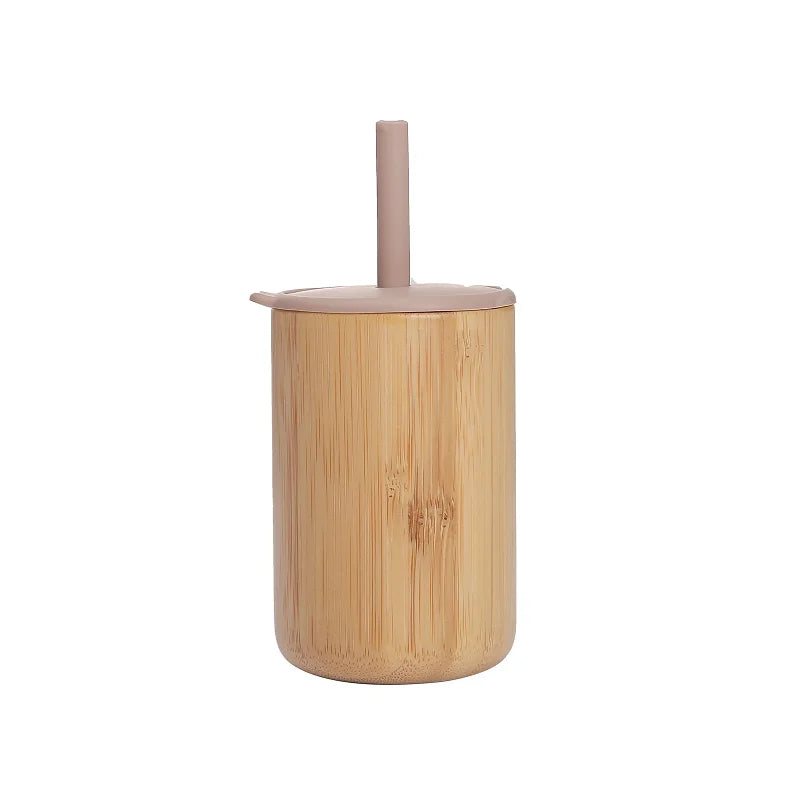 Bamboo Sippy Cup with removeable food grade silicone straw - Best in uk