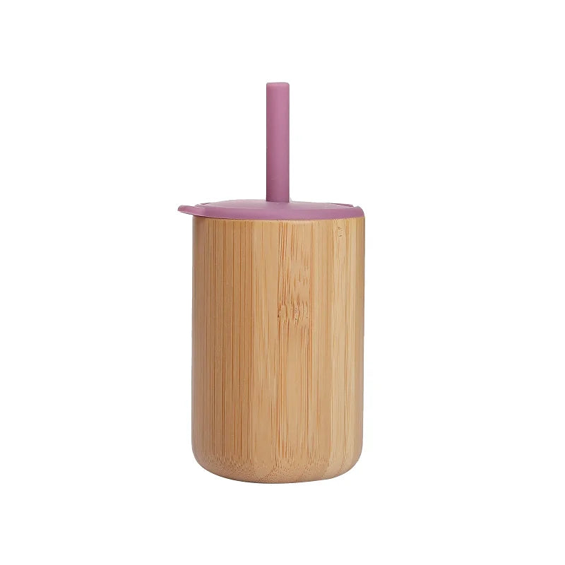 Bamboo Sippy Cup with removeable food grade silicone straw - Best in uk