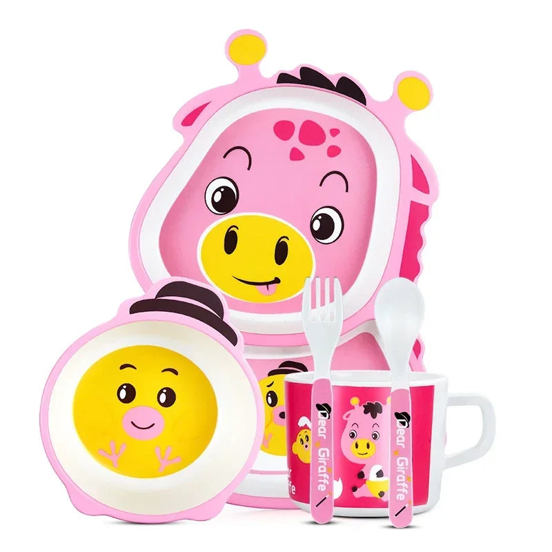 Cute Baby Feeding Bowl Set - Bamboo Fiber Tableware - Best in uk