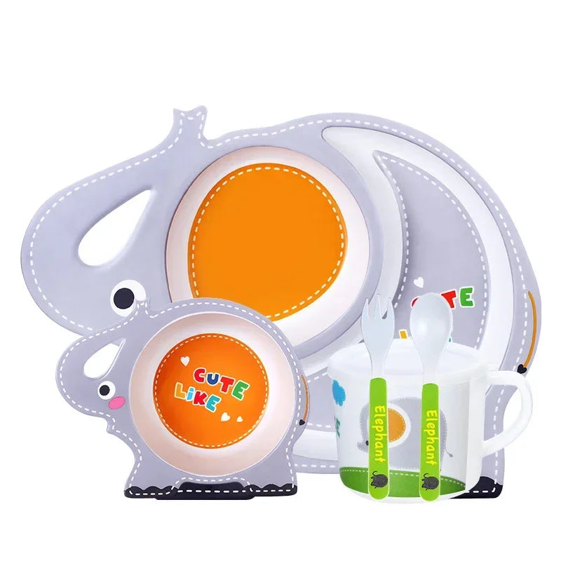 Cute Baby Feeding Bowl Set - Bamboo Fiber Tableware - Best in uk