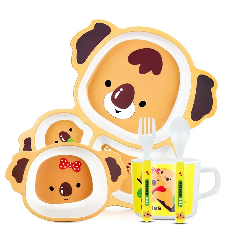 Cute Baby Feeding Bowl Set - Bamboo Fiber Tableware - Best in uk