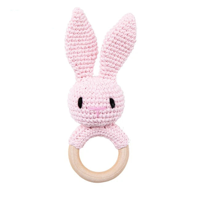 Baby Rattle Teether Toys - Crochet Animal Rattle | Newborn Gift