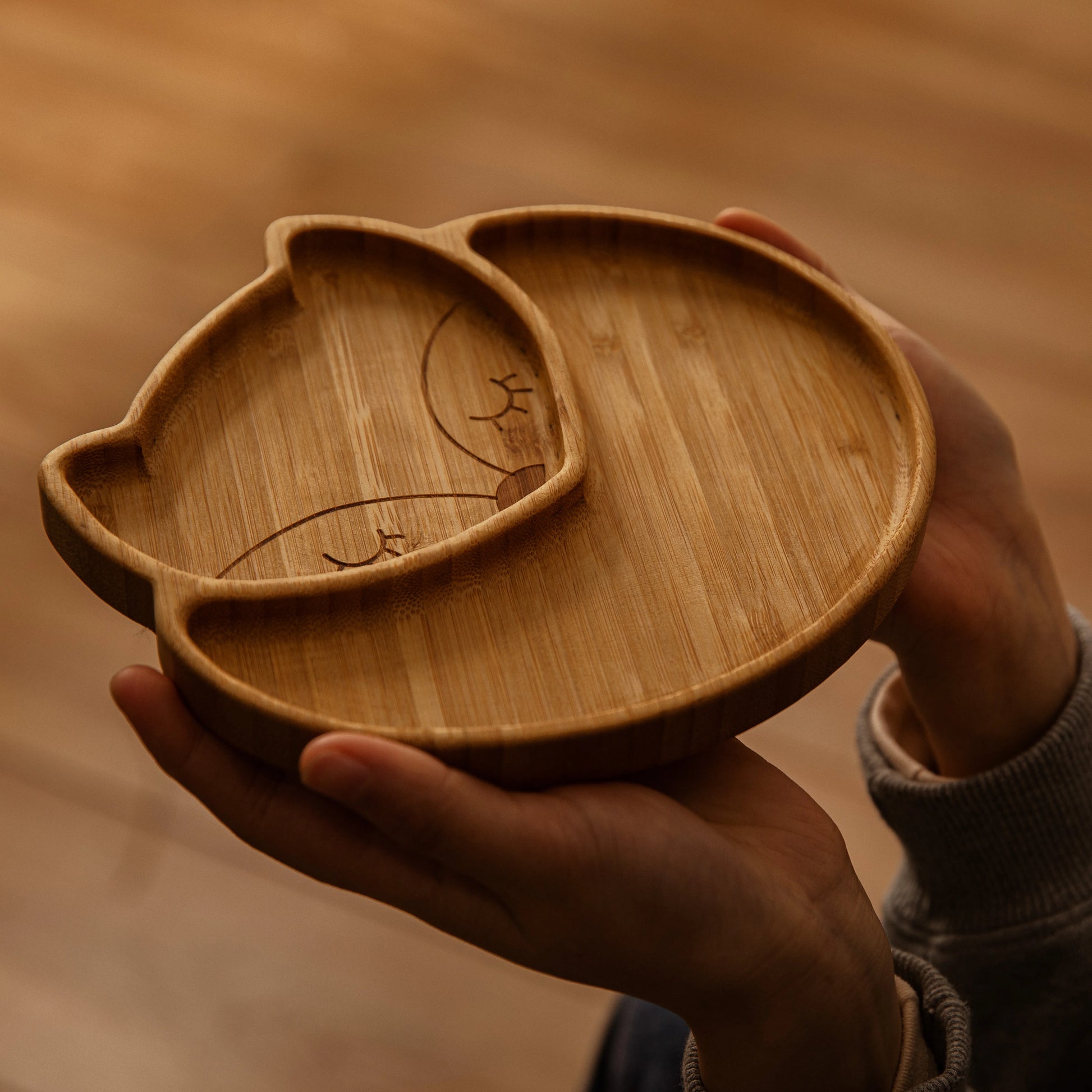 Custom Baby Feeding Set - Bamboo Bowl, Spoon & Fork