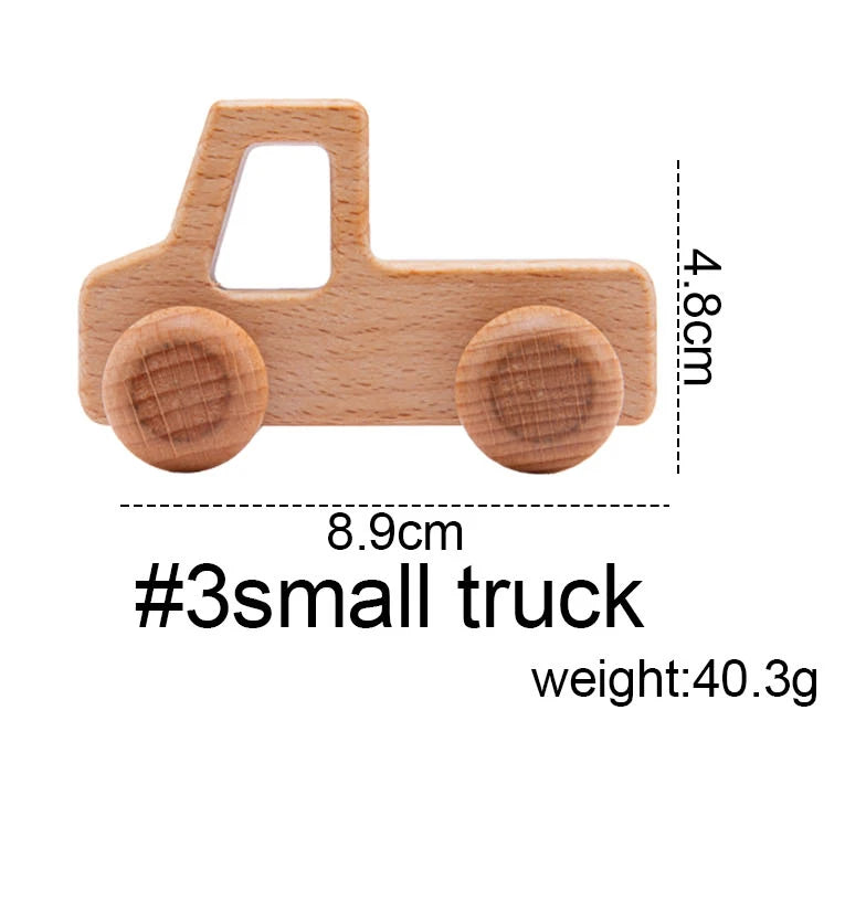 Wooden Car Toys: Montessori Beech Blocks | Personalized Gifts