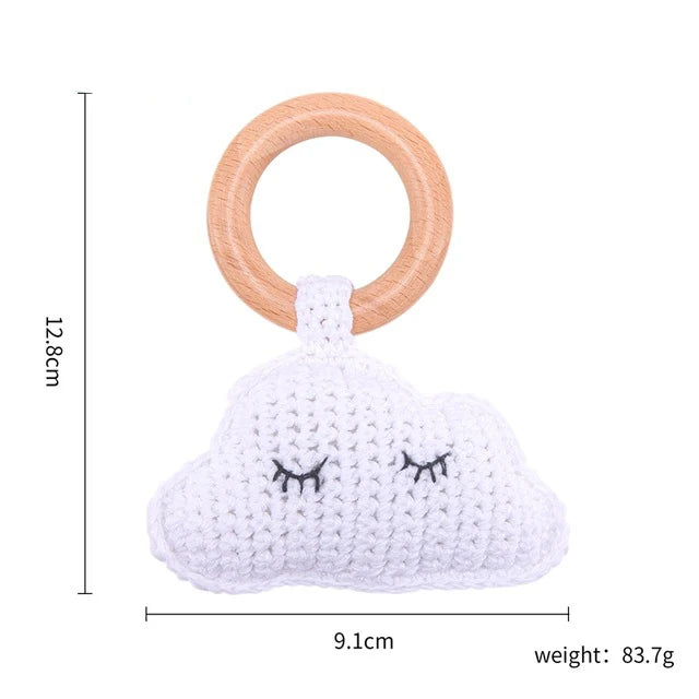 Baby Rattle Teether Toys - Crochet Animal Rattle | Newborn Gift
