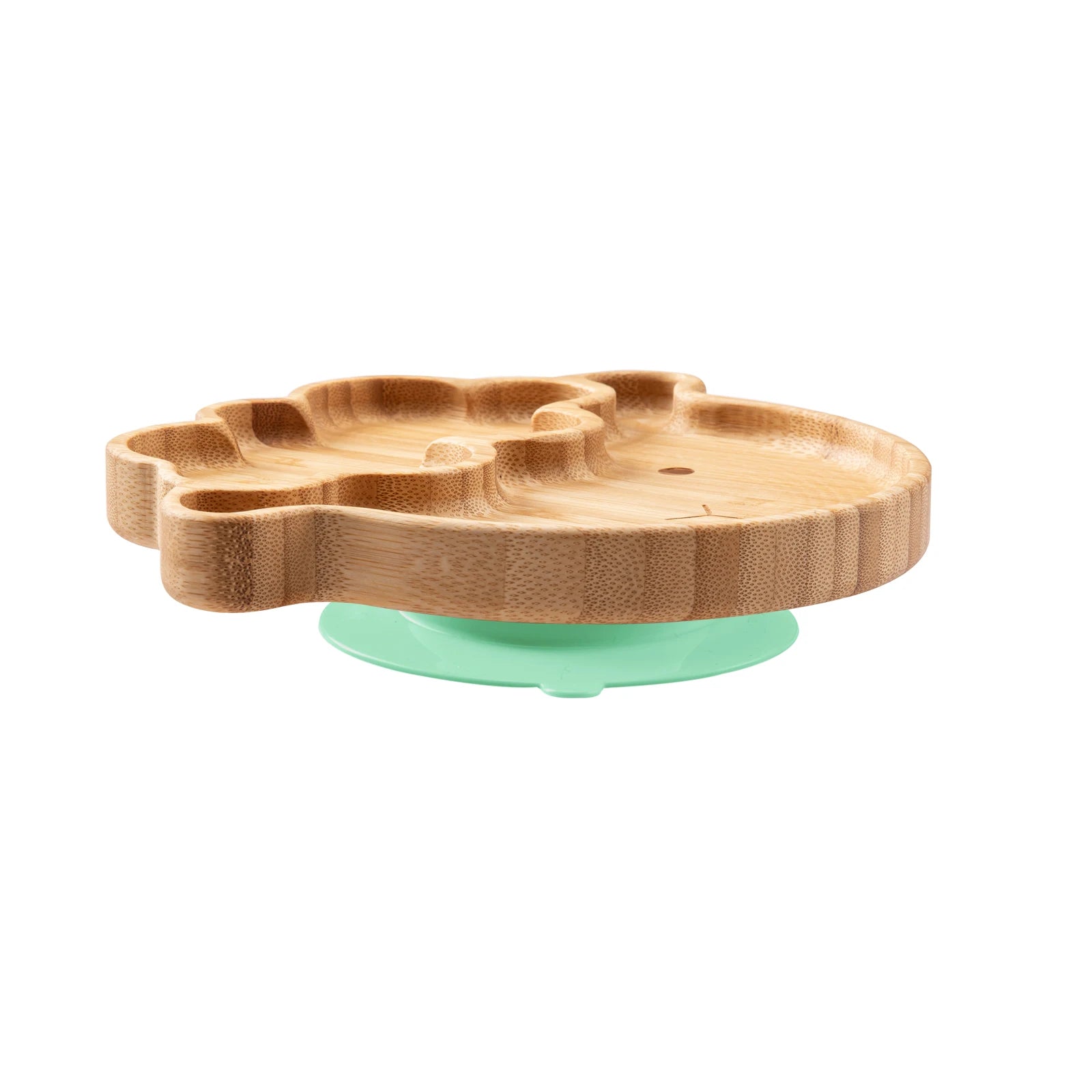 3-Piece Cartoon Bamboo Baby Feeding Set: Non-slip Plate, Spoon & Fork for Self-Feeding
