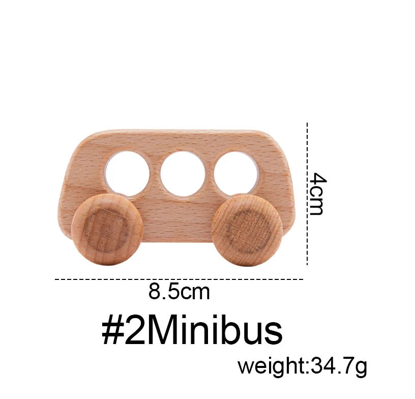 Wooden Car Toys: Montessori Beech Blocks | Personalized Gifts