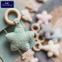 Baby Rattle & Teether Set - Crochet Star Montessori Toys