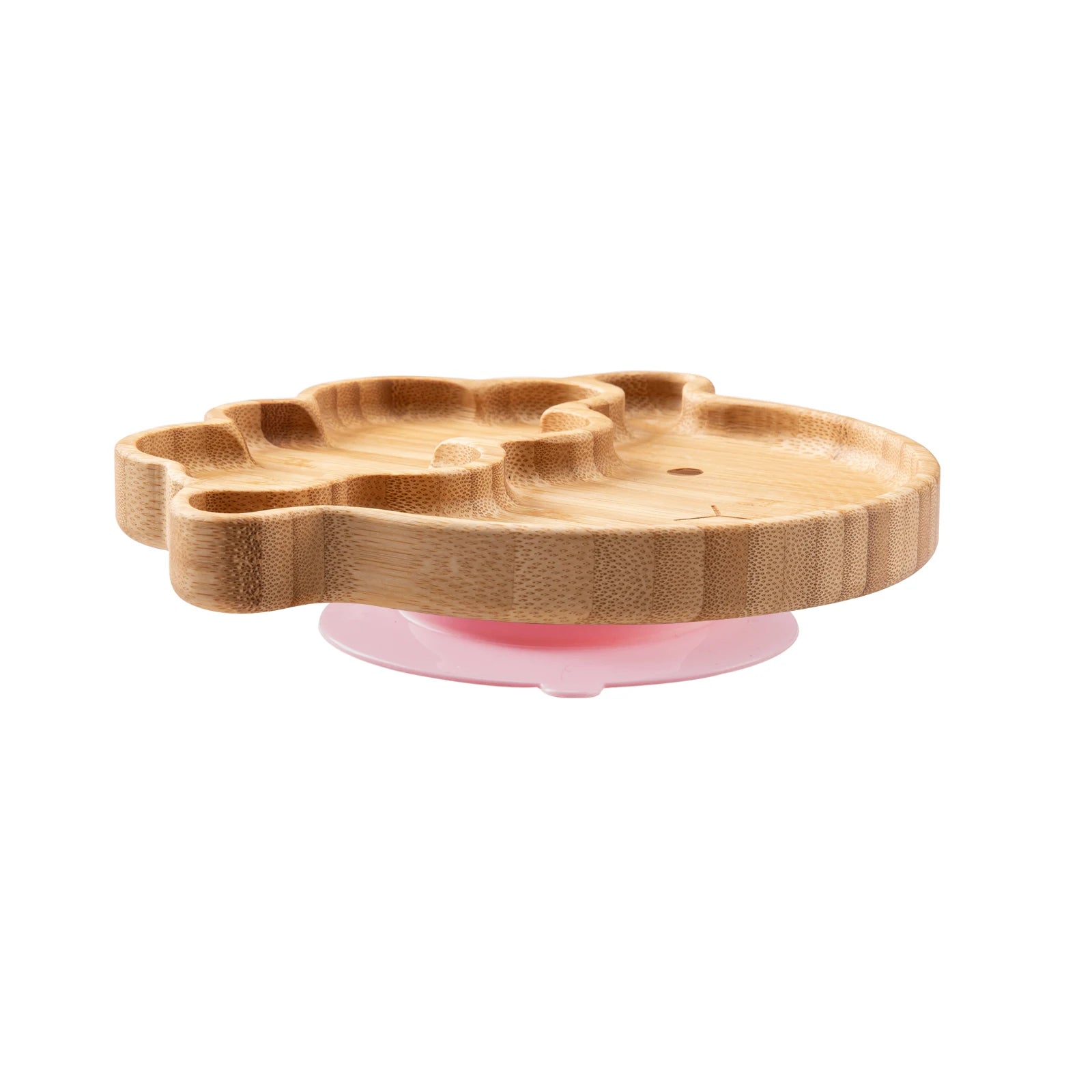 3-Piece Cartoon Bamboo Baby Feeding Set: Non-slip Plate, Spoon & Fork for Self-Feeding