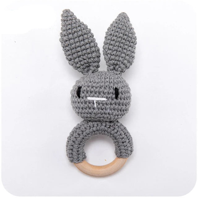 Baby Rattle Teether Toys - Crochet Animal Rattle | Newborn Gift