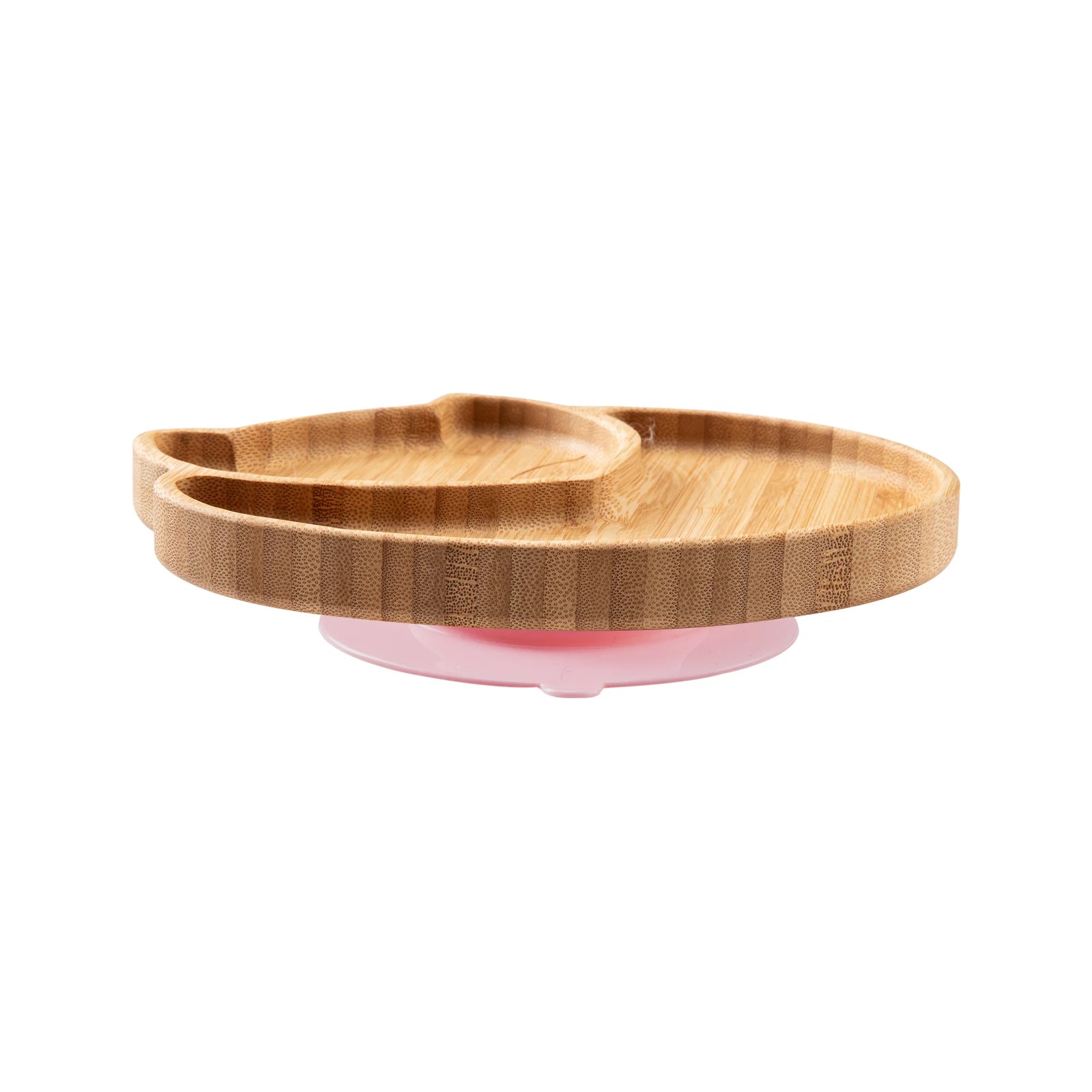 3-Piece Cartoon Bamboo Baby Feeding Set: Non-slip Plate, Spoon & Fork for Self-Feeding