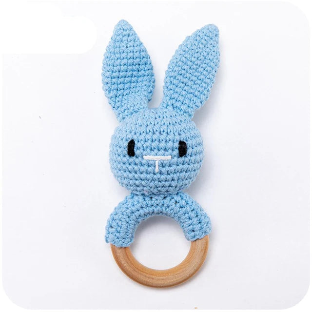 Baby Rattle Teether Toys - Crochet Animal Rattle | Newborn Gift