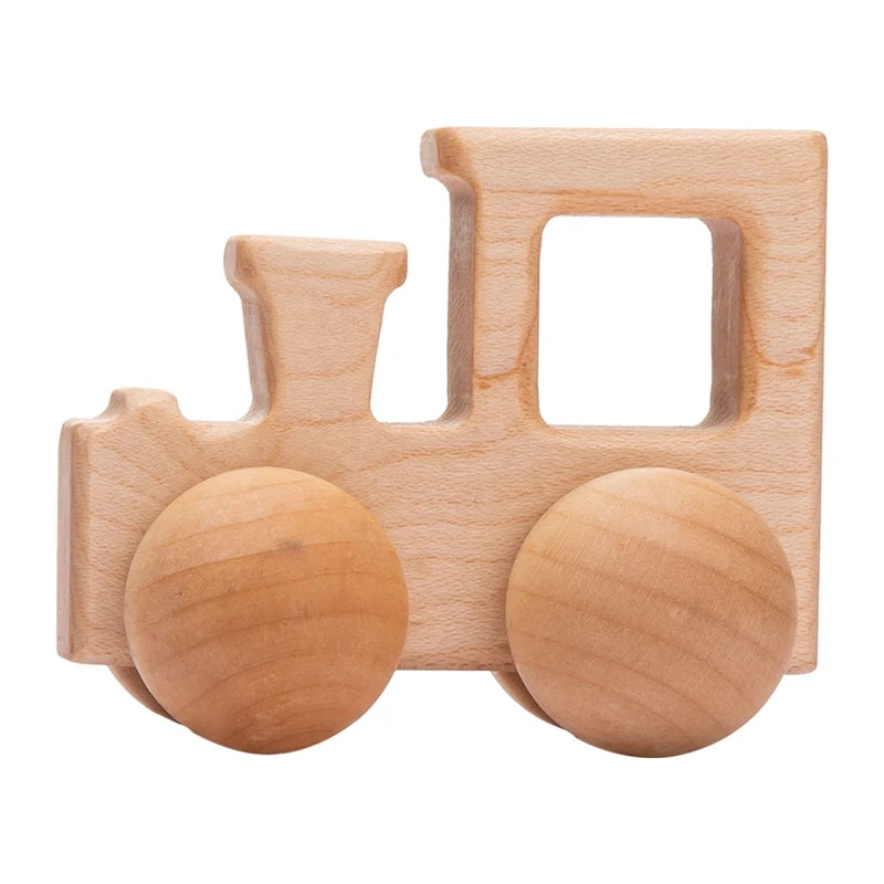 Wooden Car Toys: Montessori Beech Blocks | Personalized Gifts