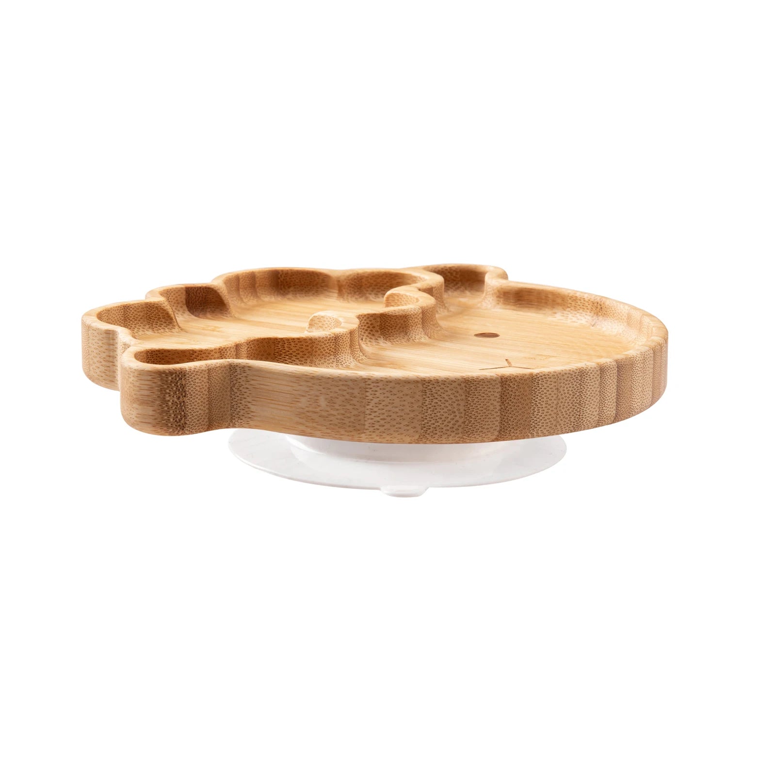 3-Piece Cartoon Bamboo Baby Feeding Set: Non-slip Plate, Spoon & Fork for Self-Feeding