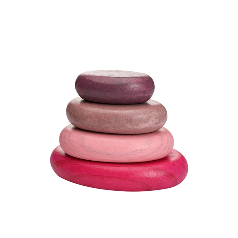 Montessori Inspired BPA-Free Wooden Rainbow Stacking Blocks - Safe Educational Toy for Kids - Best in uk