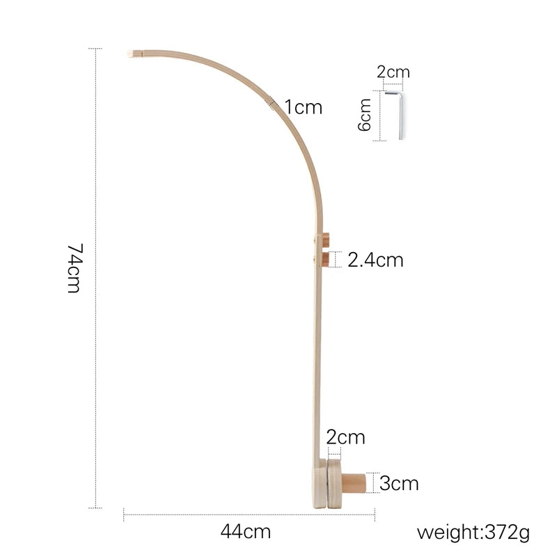 Montessori Wooden Baby Activity Gym – Foldable Rocket Frame Toy