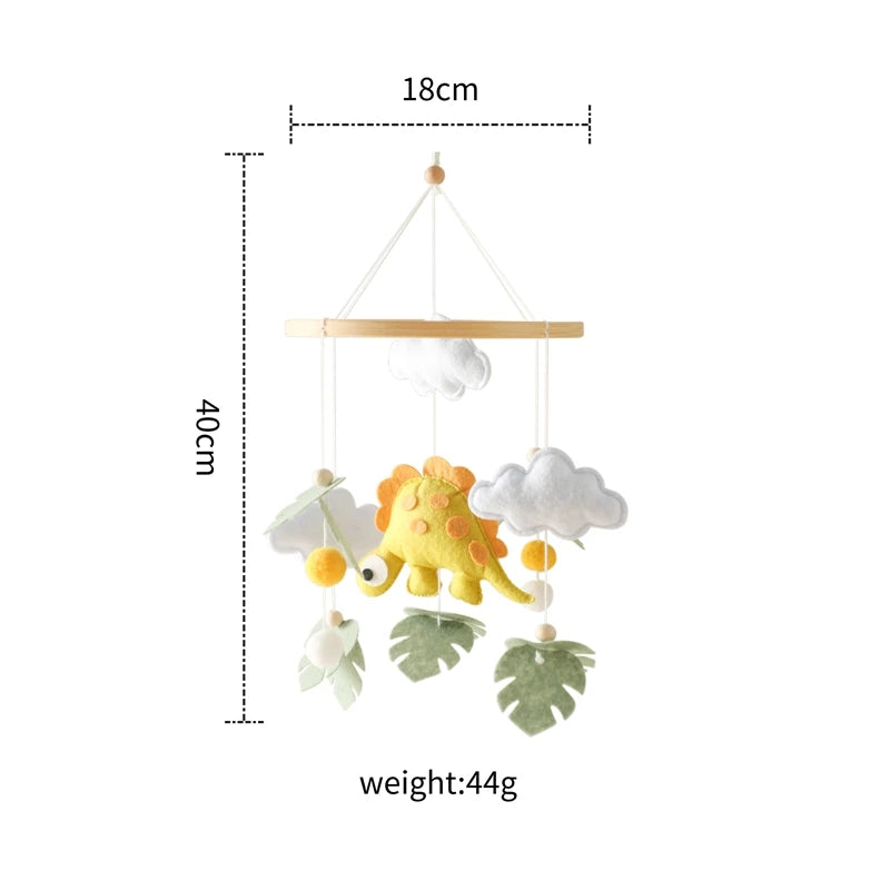 Hot Air Balloon Baby Mobile - Musical Crib Toy for Infants