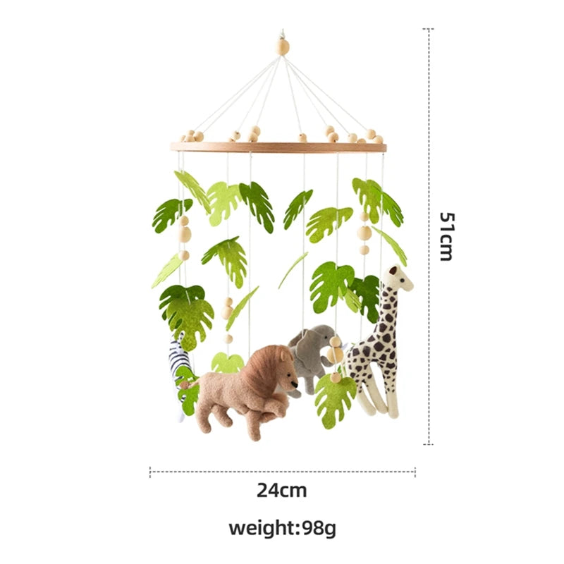 Baby Crib Mobile: Wooden Rattle, Forest Animal Toys | Shop Now