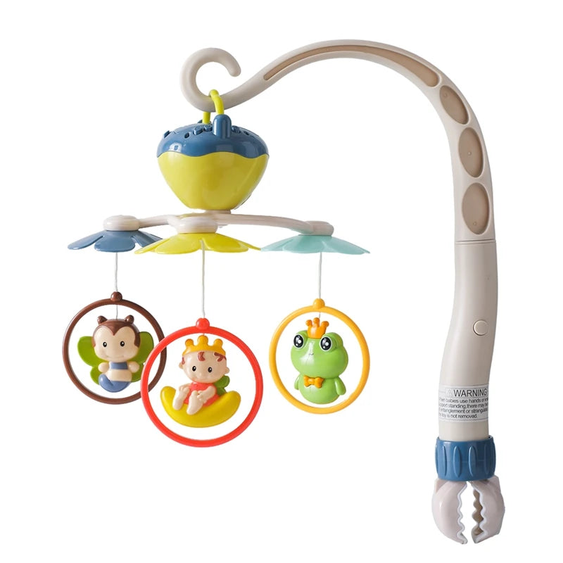 Wooden Baby Crib Mobile – Soft Felt Hot Air Balloon Bed Bell Toy