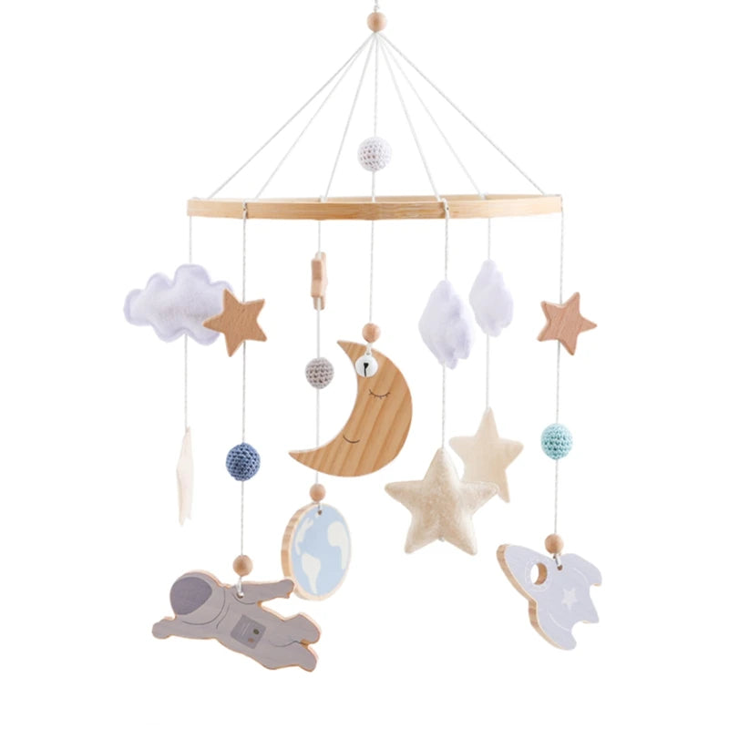 Baby Crib Mobile: Wooden Rattle, Forest Animal Toys | Shop Now