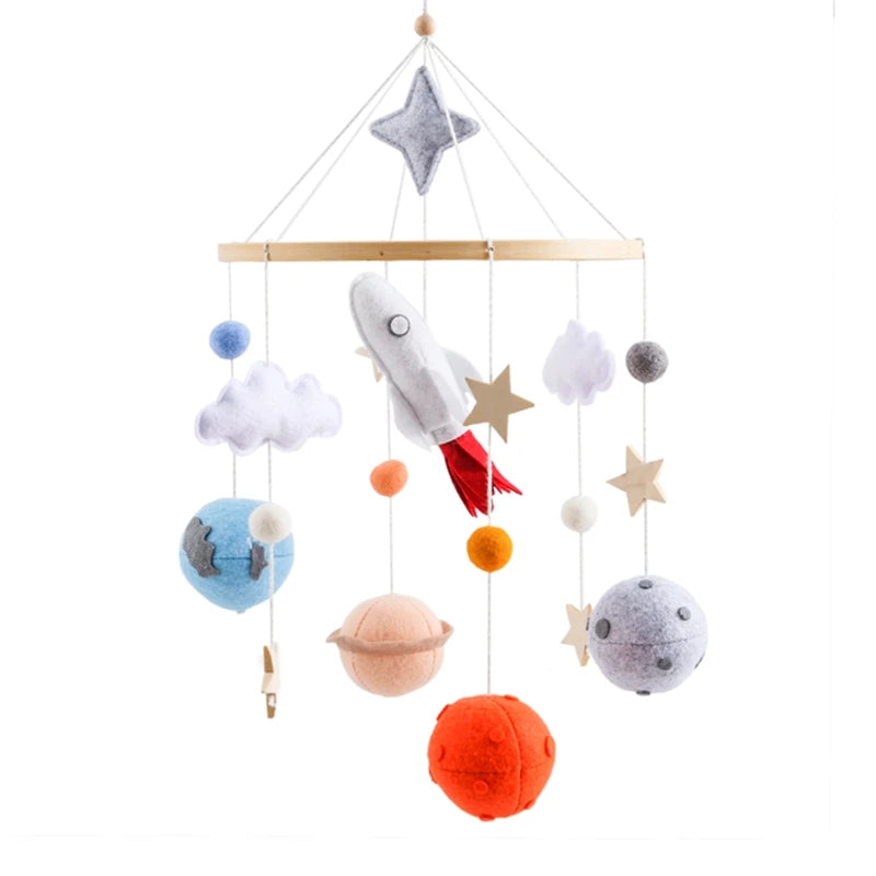 Baby Crib Mobile: Wooden Rattle, Forest Animal Toys | Shop Now