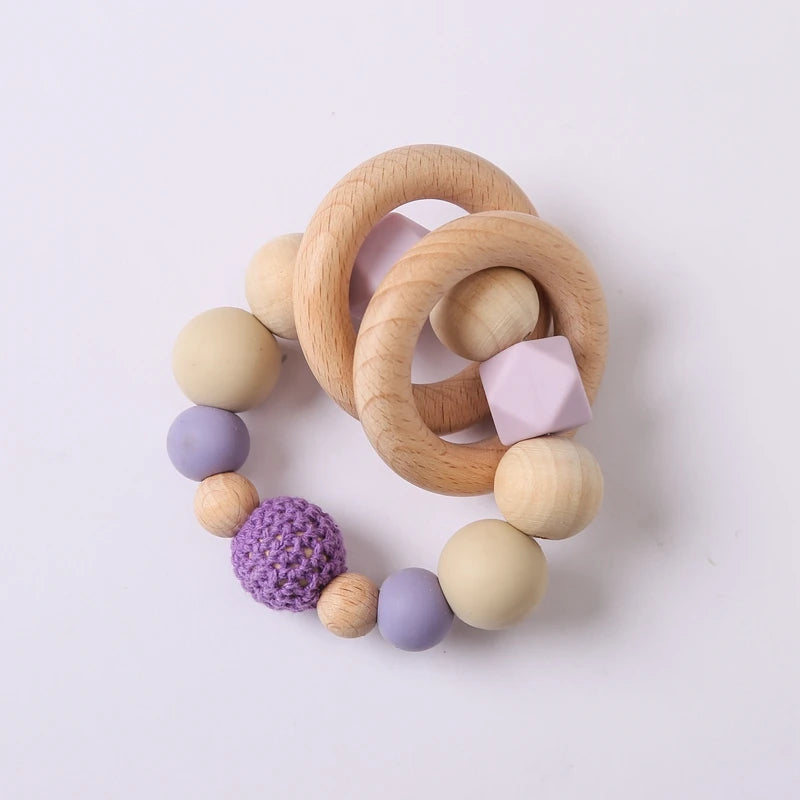 Maple Wooden Teether Rings 20PC – Safe DIY Baby Teething Toys