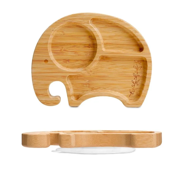 Bamboo Baby Tableware Set – BPA-Free, Non-Slip Feeding Dishes