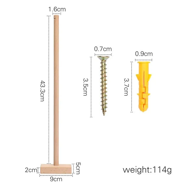 Baby Wooden Crib Mobile & Rattle Toy – Musical Bed Bell for Newborns