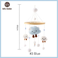 Wooden Baby Mobile – Bear, Moon & Stars Crib Toy | Soft Felt