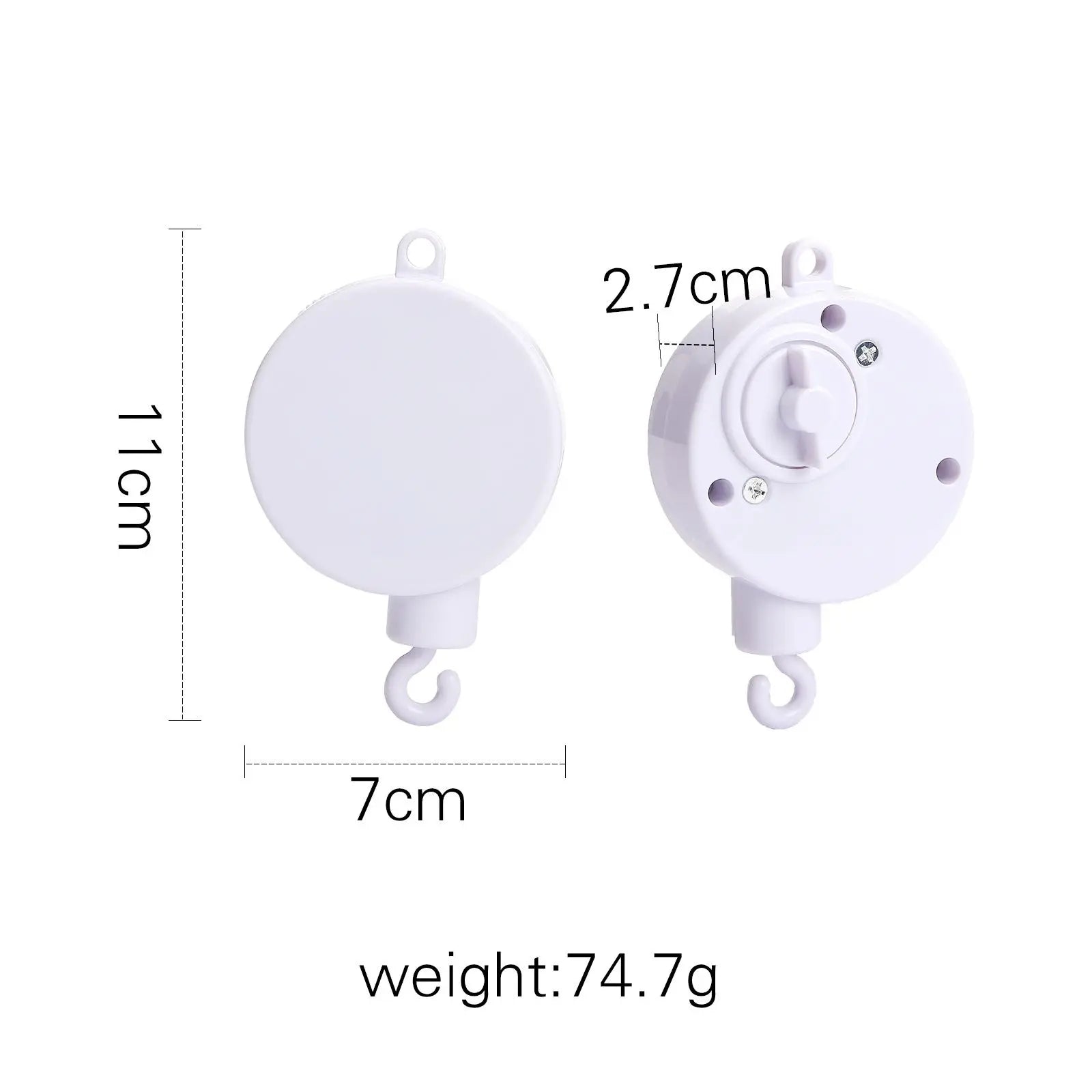 Wooden Baby Mobile – Bear, Moon & Stars Crib Toy | Soft Felt