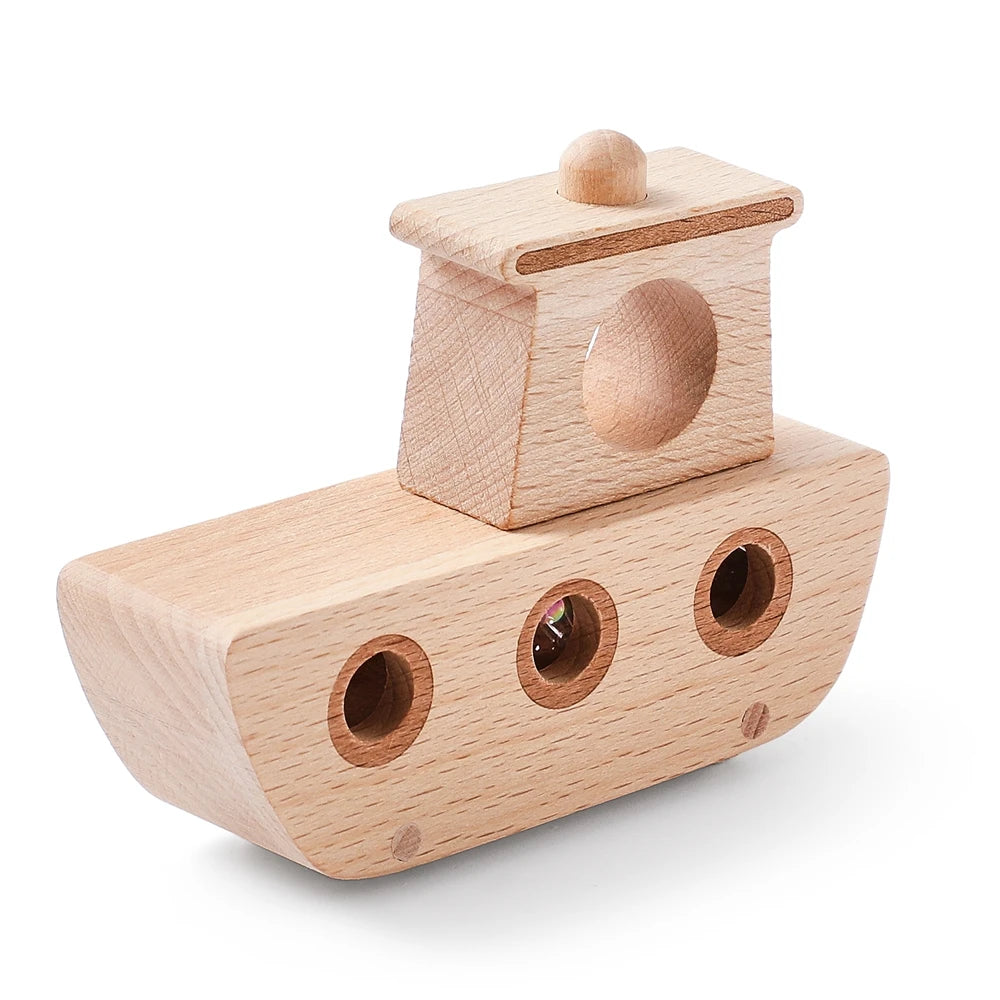 Wooden Montessori Toys: Plane, Bus, Boat & More!