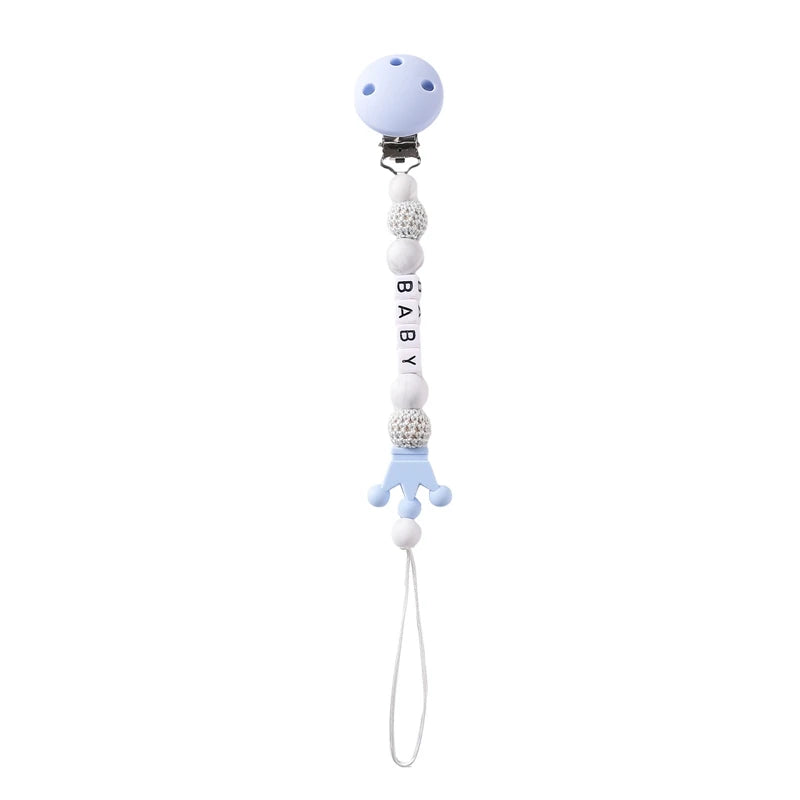 Wooden Personalized Baby Pacifier Clip – BPA Free, Teething Gift
