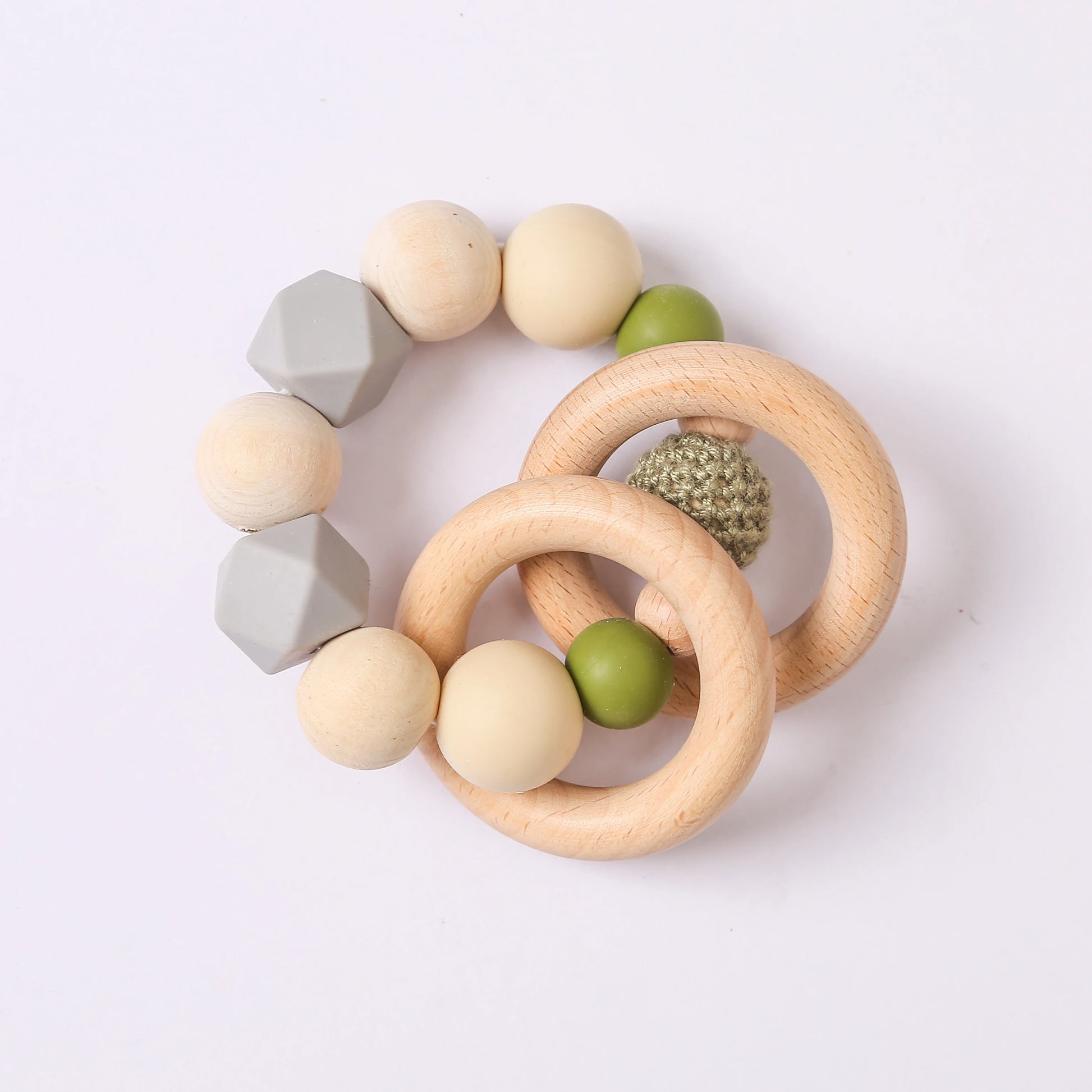 Maple Wooden Teether Rings 20PC – Safe DIY Baby Teething Toys