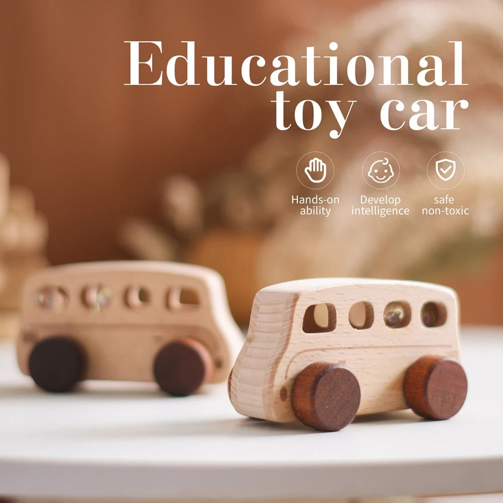 Wooden Montessori Toys: Plane, Bus, Boat & More!
