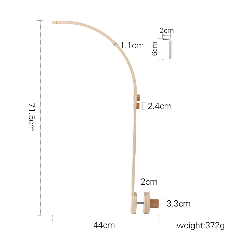 Baby Crib Mobile: Wooden Rattle, Forest Animal Toys | Shop Now