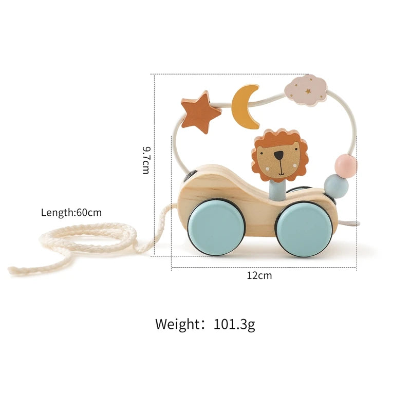Wooden Hand Coordination Stacking Toy – Eco-Friendly Baby Gift