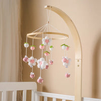 Baby Crib Mobile with Wooden Bee - Rattle Toy for Infants - Best in uk