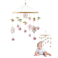 Baby Crib Mobile with Wooden Bee - Rattle Toy for Infants - Best in uk