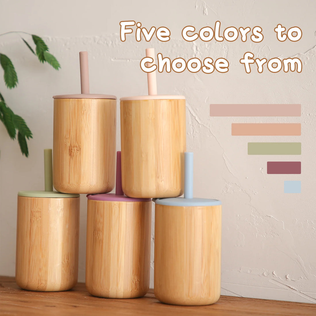 Bamboo Sippy Cup with removeable food grade silicone straw - Best in uk