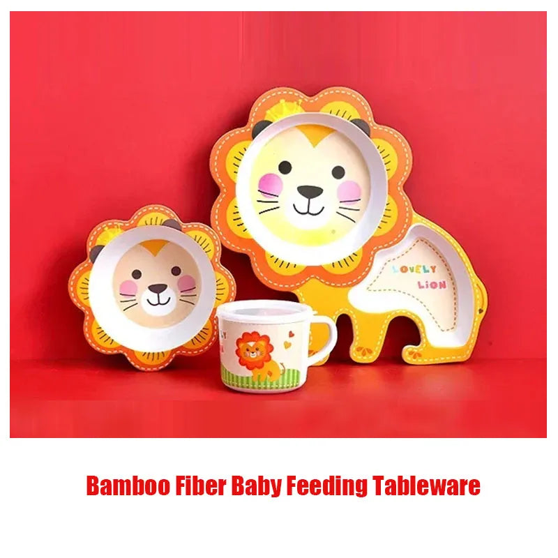 Cute Baby Feeding Bowl Set - Bamboo Fiber Tableware - Best in uk
