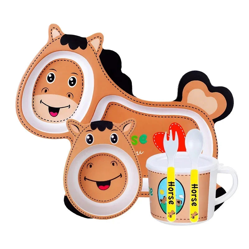 Cute Baby Feeding Bowl Set - Bamboo Fiber Tableware - Best in uk