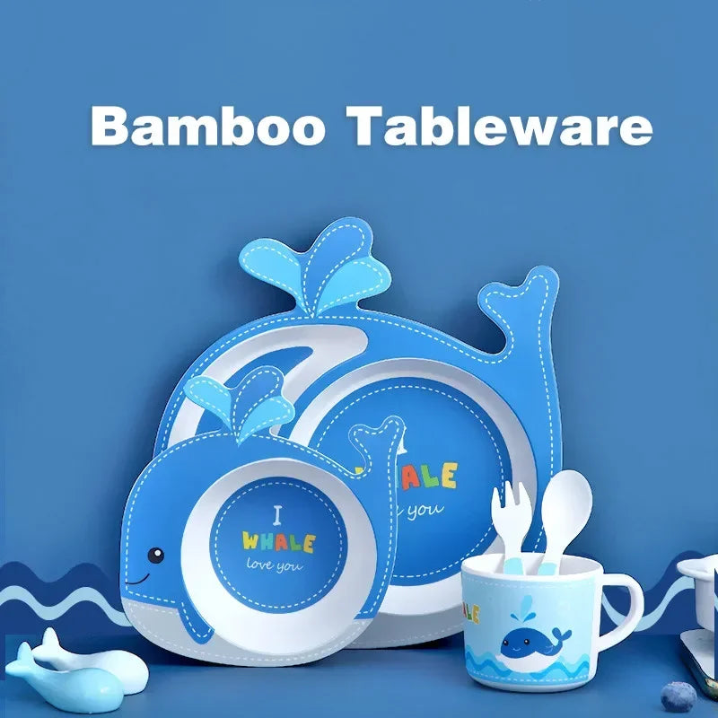 Cute Baby Feeding Bowl Set - Bamboo Fiber Tableware - Best in uk