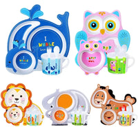 Cute Baby Feeding Bowl Set - Bamboo Fiber Tableware - Best in uk