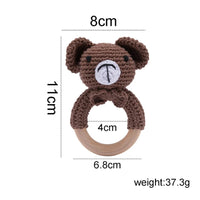 Baby Rattle Teether Toys - Crochet Animal Rattle | Newborn Gift