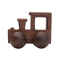 Bamboo Babies Wooden Car Blocks - Montessori Teething Toy for Kids, Educational 1-3 Years, Customizable Gift