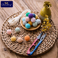 16mm Wooden Crochet Teething Beads – 10pcs Baby DIY Pacifier Chain
