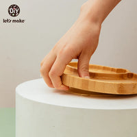 Safe Baby Dinnerware Set - Wooden & Silicone Feeding Plates